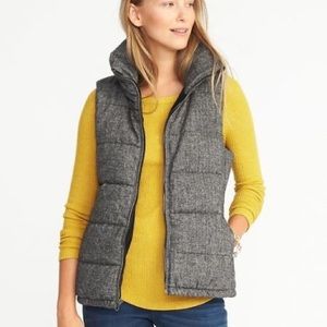 Herringbone Puffer Vest